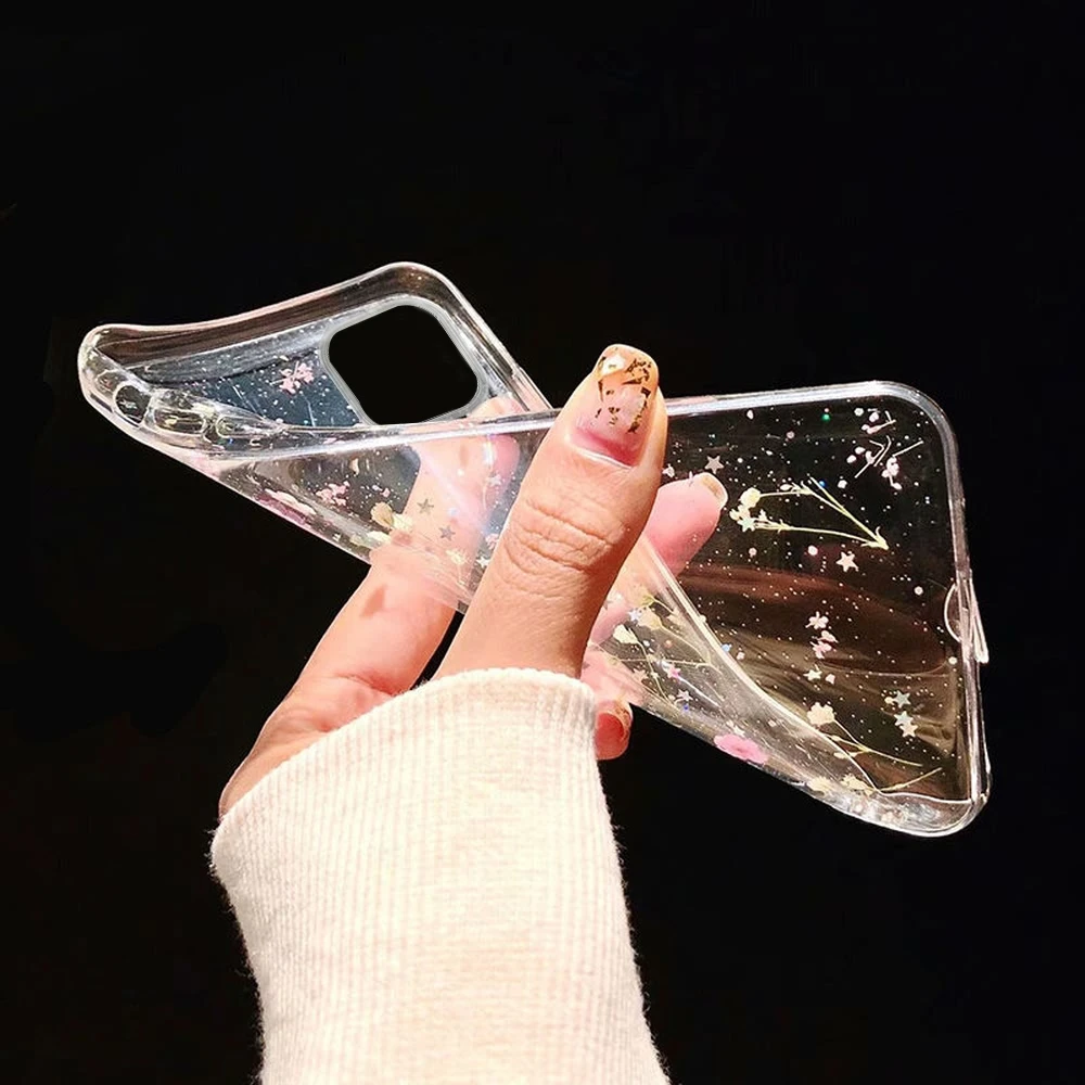 LAPOPNUT цветы Мягкая силиконовая задняя накладка из ТПУ чехол для IPhone 11 Pro X Xr Xs Max Xr 6 6S 7 8 Plus прозрачный противоударный прозрачный чехол