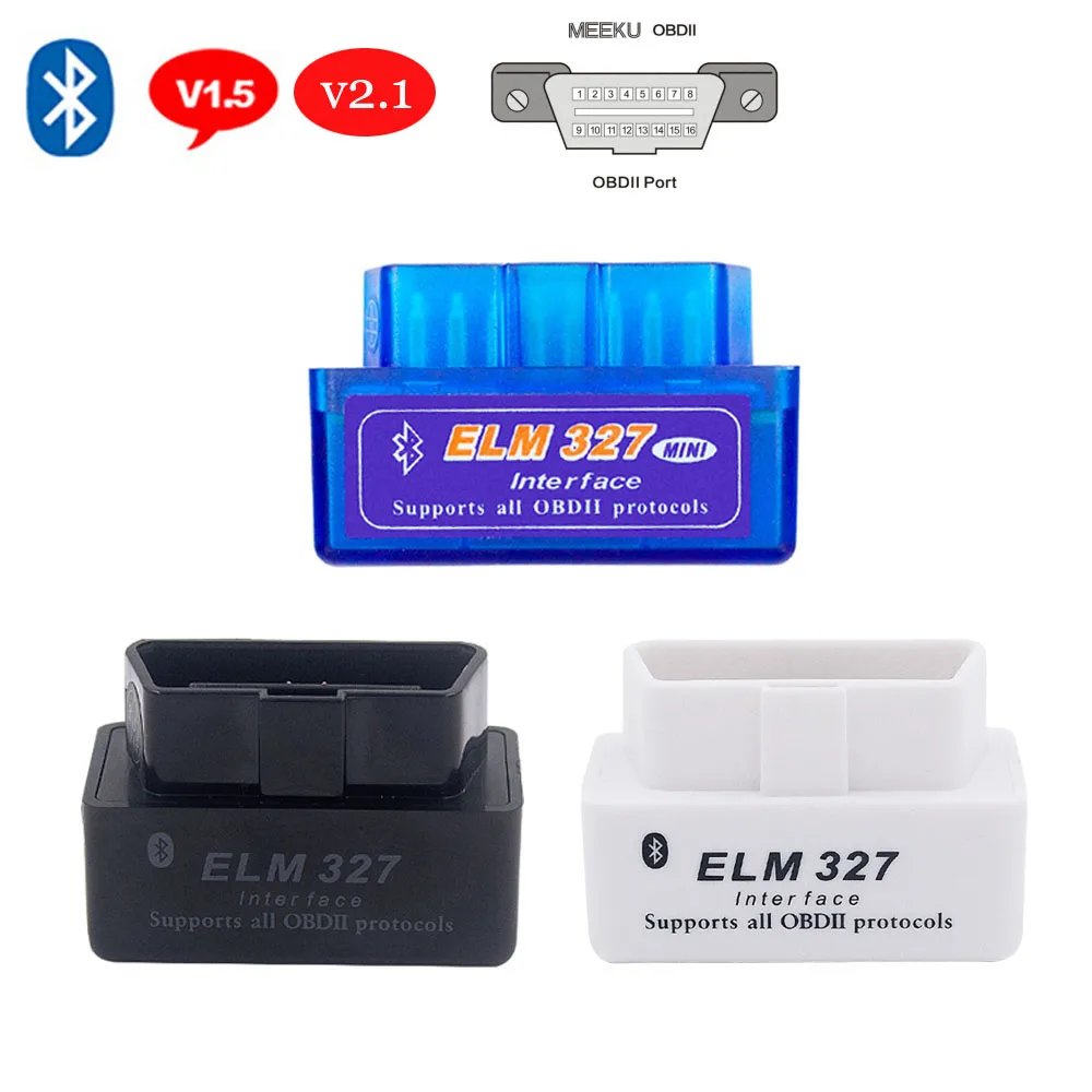 

V2.1/V1.5 OBD2 Scanner ELM327 Bluetooth OBDII Scanner Adapter Car Diagnostic Tools For Mercedes BMW Audi VW Ford Kia Skoda Opel