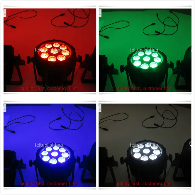 E-2lights RGBW IP65 9x10 Вт Led Par Can Stage Light 4в1 quad Par Водонепроницаемая светодиодная лампа Par Light для DJ Disco вечерние свадебные эффекты