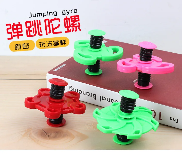 Отскок Спиннер Весна Spinner Повседневный ABS пластик Вращающийся эластичность Спиннер игрушка снижение давления