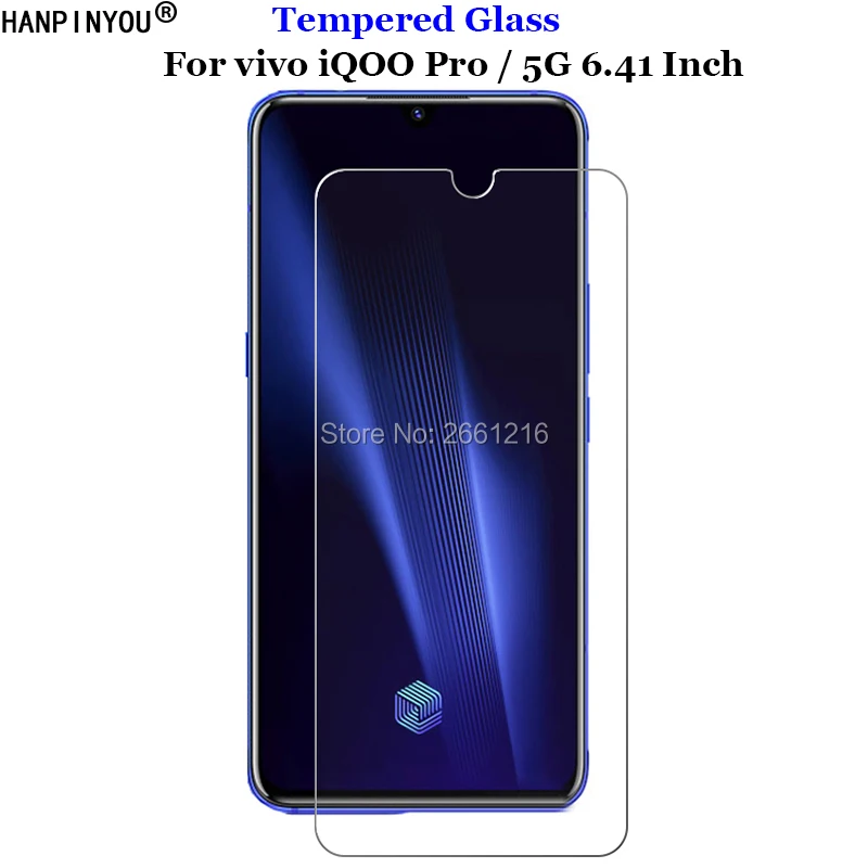 

For vivo iQOO Pro Tempered Glass 9H 2.5D Premium Screen Protector Film For vivo iQOO Pro 5G 6.41"