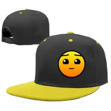 Регулируемая бейсболка хип-хоп шапки геометрические Dash мальчик-девочка, желтый, один размер