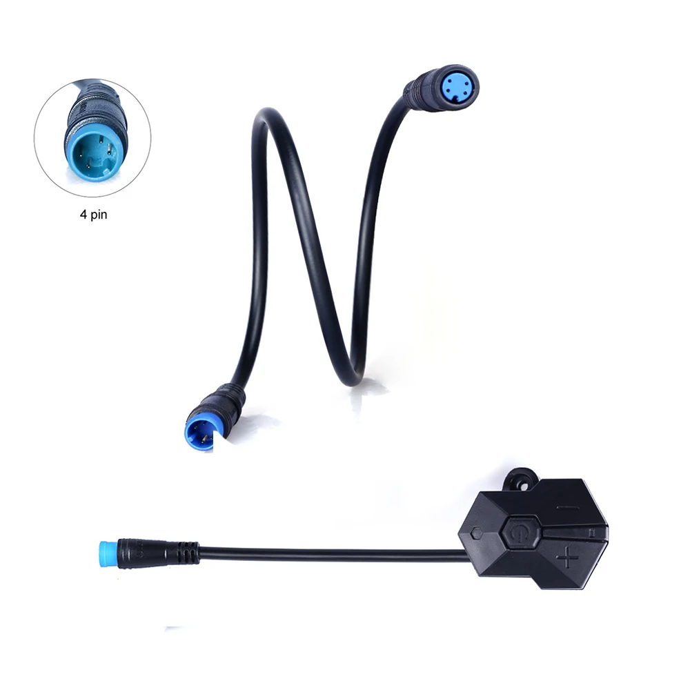 P850C 850C 860C 컨트롤러 스위치 버튼 교체 Bafang 미드 드라이브 허브 모터 키트 용 4 핀 수 연장 케이블 56cm