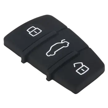 

3 Button Replacement Pad Rubber Remote Key Fob For A3 A4 A5 A6 A8 Q5 Q7 TT S LINE RS