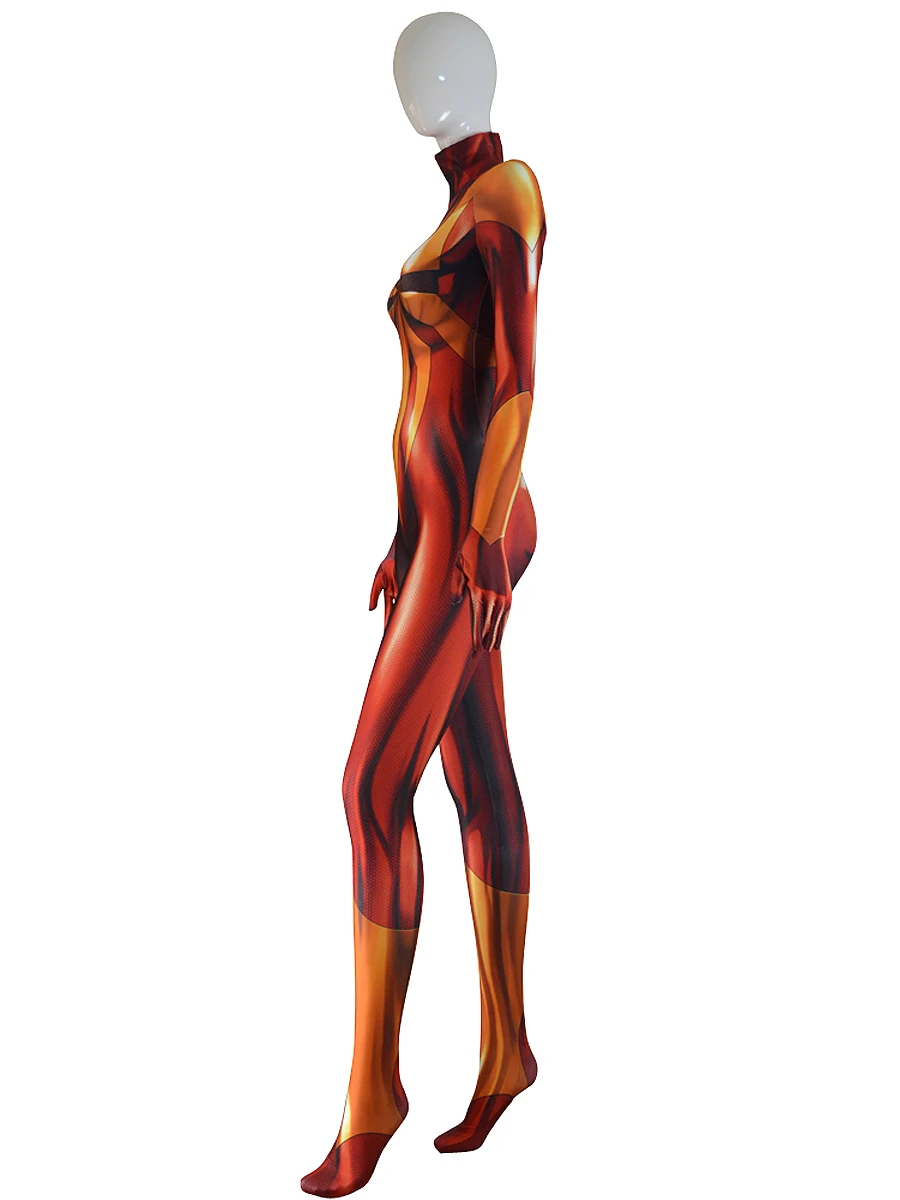 MJ Железный костюм паука Mary Jane SpiderGirl косплей костюм 3D принт Хэллоуин Человек-паук Zentai Catsuit для девочек женские Ladys