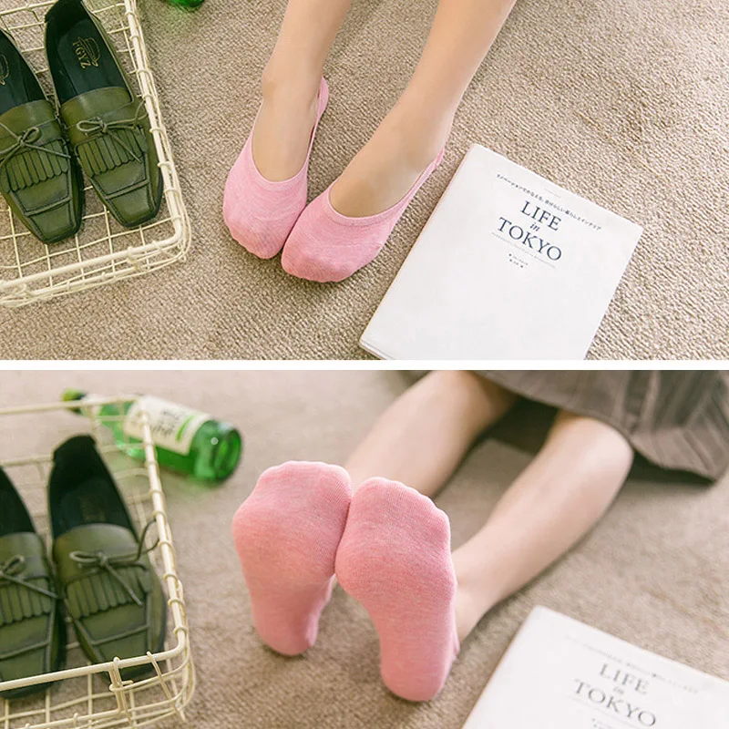 Хлопковые невидимые женские носки, милые однотонные носки-башмачки для беременных девочек, женские носки на весну и лето, Sokken