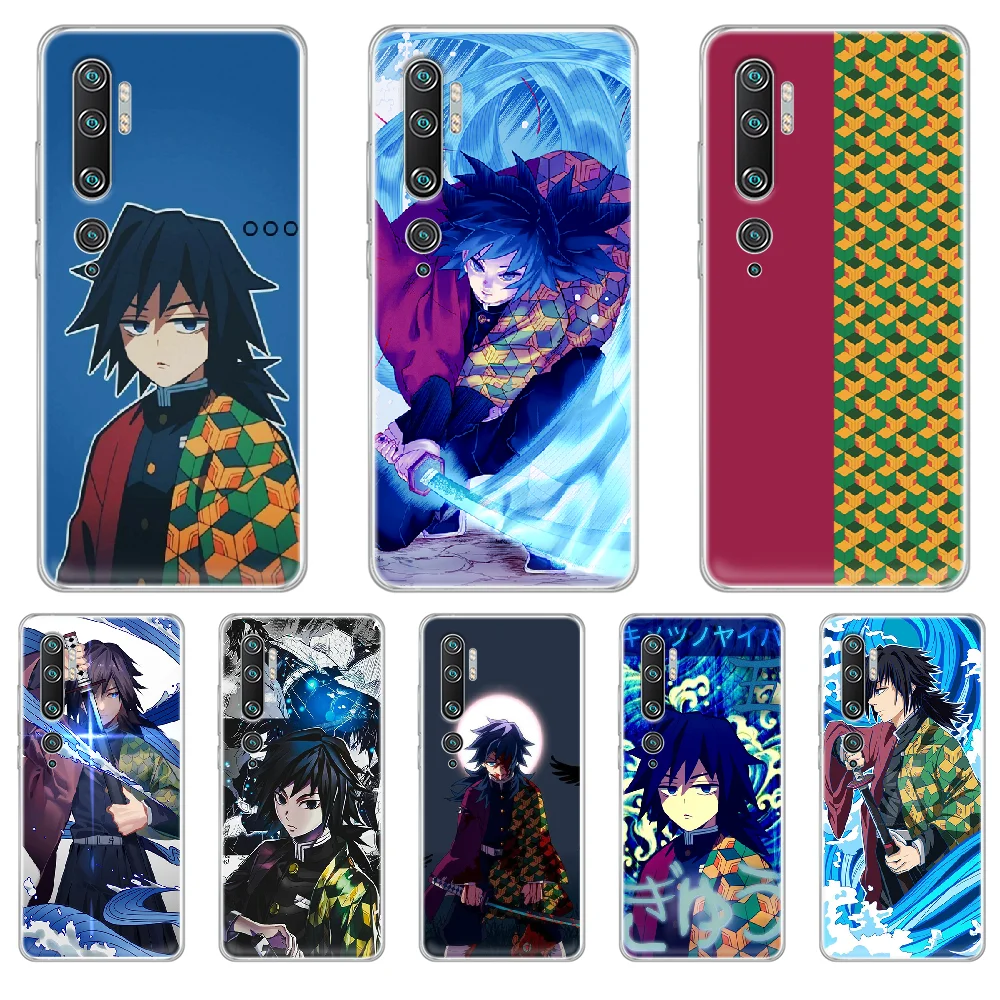 Tomioka Giyuu Demon Slayer чехол для телефона Корпус XIAOMI MI 3 4 5 5X 8 9 10 se max pro a2 9T note lite прозрачный