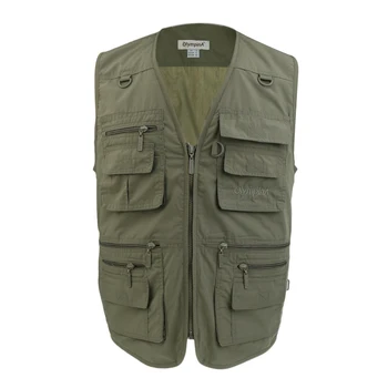 

Men's Fishing Vest Photography Casual Waistcoat Multi Pockets Jackets for Outdoor Travelling Cycling Hiking Hunting Fishing