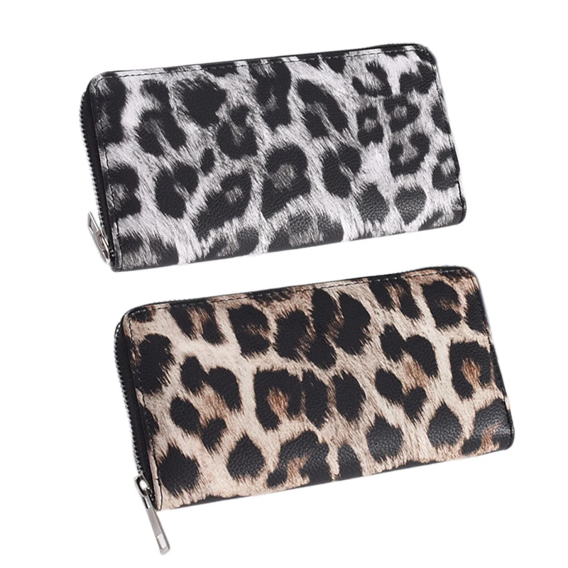 women's leopard print wallet