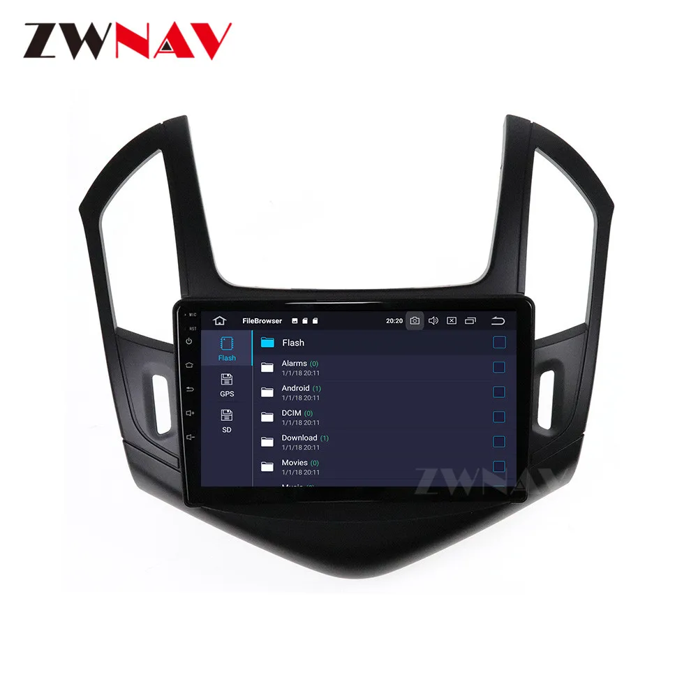 10," Android 9 8 ядерный 4+ 64 ГБ с ips DSP автомобильный без dvd-плеера для Chevrolet CRUZE 2012 2013 gps навигация радио