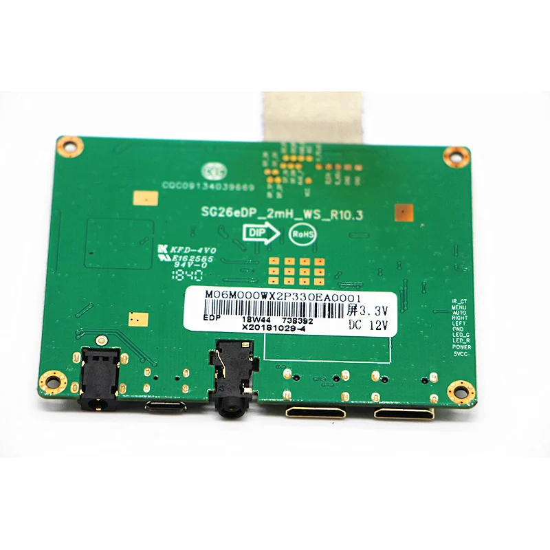 2K edp bordo di driver del display LCD HD mini HDMI USB 5V di alimentazione di uscita audio con 3.5