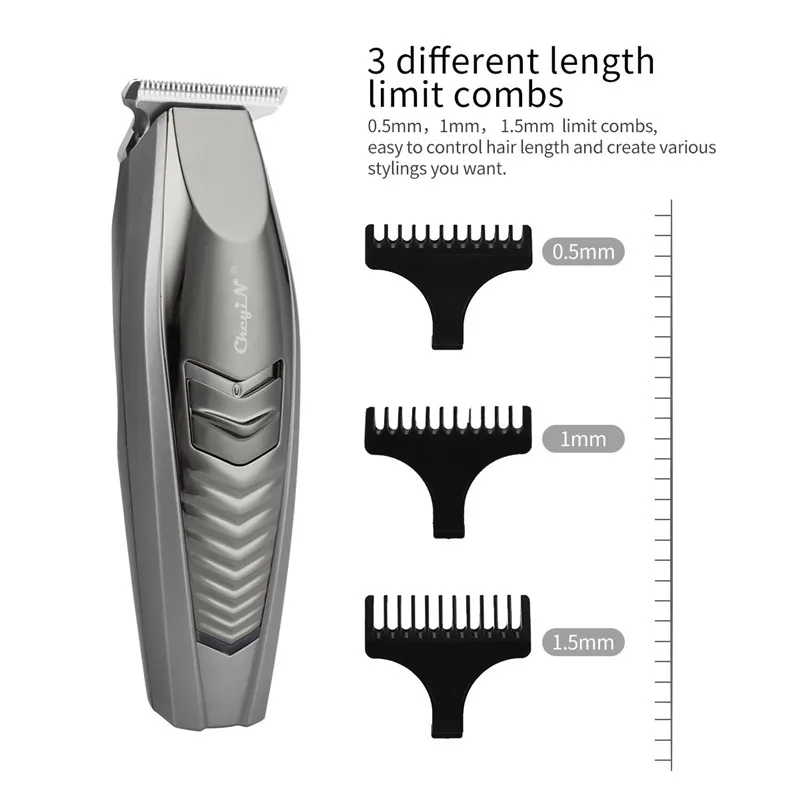 Professional Electric Hair Clipper Rechargeable Hair Trimmer For Men Portable Hait Cutter Low Noise R-Shape Hair Styling Machine