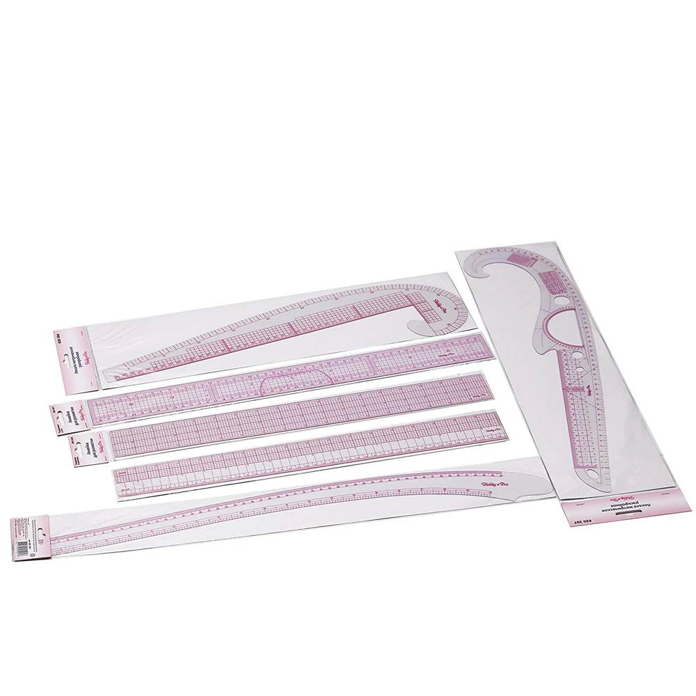 

DIY Clothing Sample Cutting Ruler Metric Yardstick Curve Rulers Drawing Tailor Ruler Patchwork Sewing Tools