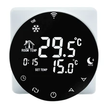 Термостат газовый котел Отопление Wifi термостат телефон контроль отрицательный ЖК цифровой сенсорный экран контроль температуры Лер AC95-240V