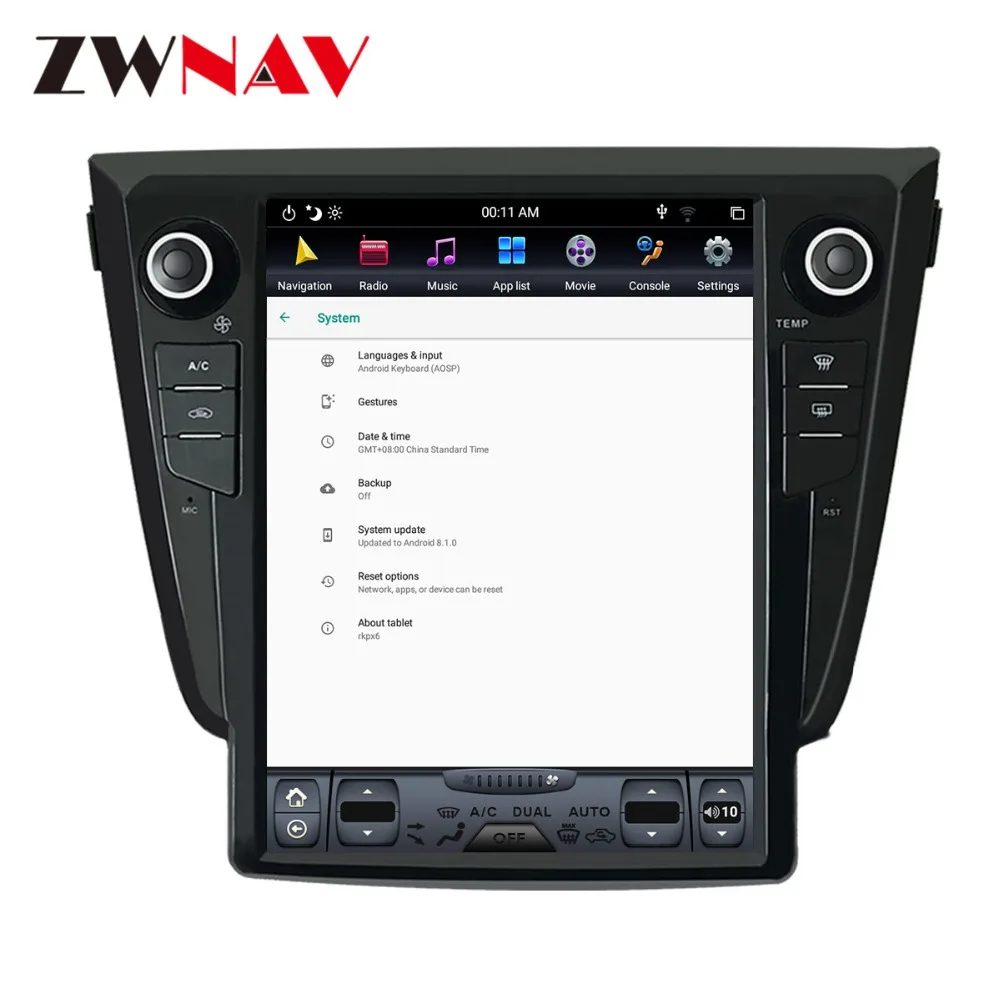 Sale 4+64 Tesla style Android 8.1 Car Stereo Multimedia ForNISSAN X-TRAIL Qashqai 2013+ Radio GPS Navi Audio vertical screen headunit 8