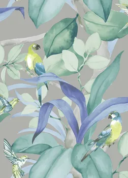 

VILBER wallpaper. Width 68 cm x10 mt. BIRDS COLOR 05