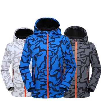 

Softshell Jacket Men Windproof Waterproof Jacket Hunting Windbreaker Rain Jacket Outdoor Camping Trekking Hiking Fleece Jacket