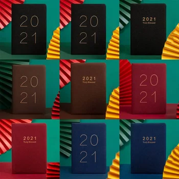 

2021 Multi-Color Notepad Notebook Journals Monthly Weekly Daily Planner Study Work Memo Pads Agenda Stationery