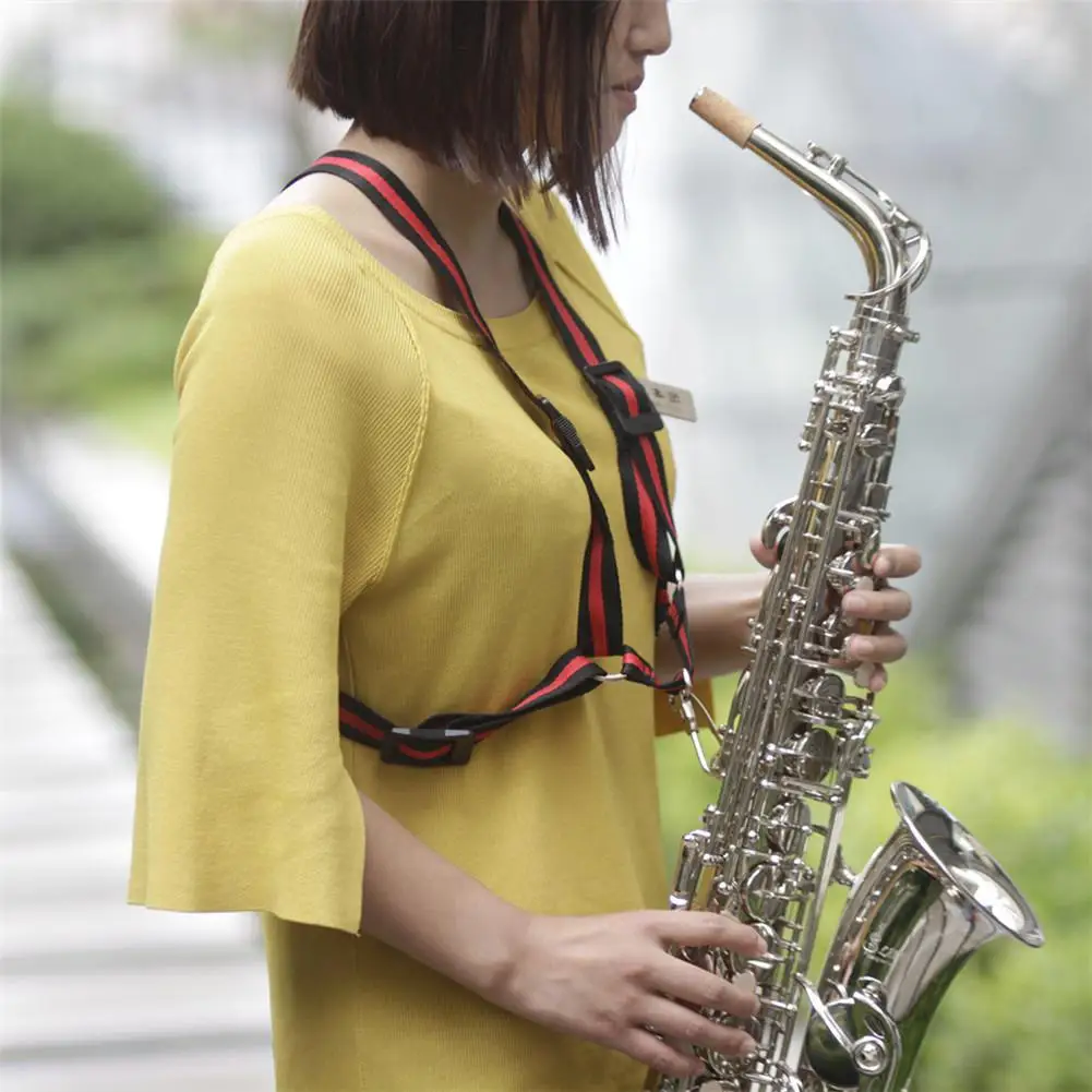 

Saxophone Cotton Sax Shoulder Strap Cross Body Style Musical Instrument Music Learning Sax for Saxophone Players