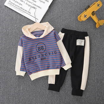 

0-4 years High quality boy girl clothing set 2019 new spring sport active solid kid suit children baby clothing Hoodies+pant