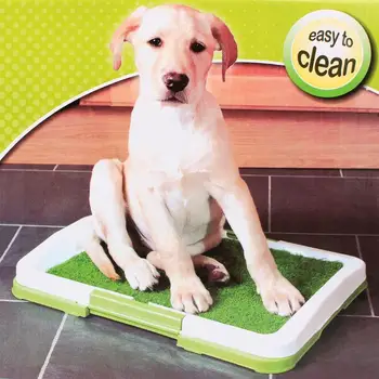 

1 Pc Plastic Dog Cat Training Tray Potty Pad Tray Toilet Mat Dog Training Supplies Training Urinary Trainer Grass Mat Pee Pad