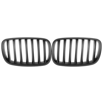 

2 Pcs Matt Black Front Grille Sporty Style Grill for BMW X5 E70 07-13