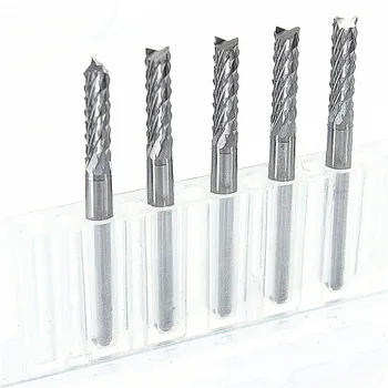 

5Pcs End Milling Cutter Tool Drill Bit 3.175mm Shank 3mm Cutting Dia Tungsten Carbide PCB For Cutting And Hook Slot DIY