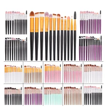 

XINYAN Eyebrow Makeup Brushes Set Foundation Blending Eyeliner Eyelash Make Up Brush Eye Lip White Purple Cosmetics Beauty Tools