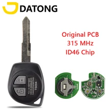 Clé télécommande Datong World pour Suzuki Swift Jimny Splash SX4 Alto Vitara Ignis ID46, 315MHz, Original PCB lame HU87, KBRTS004