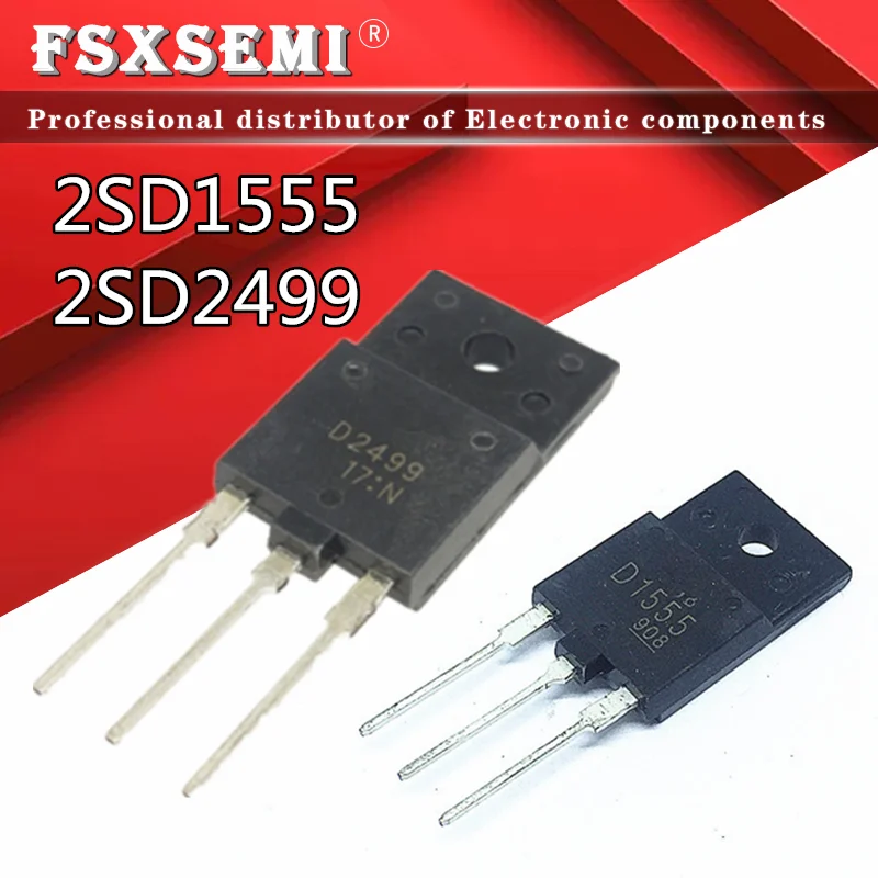 

5pcs 2SD2499 2SD1555 TO-3P Color TV hd video line management TO-3PF