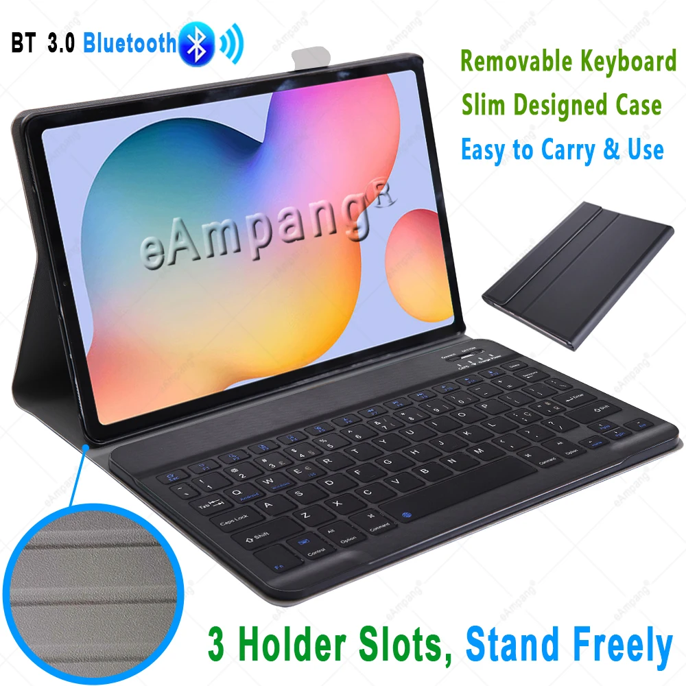 Portuguese Keyboard Case For Samsung Galaxy Tab S6 Lite 10.4 S6 S4 S5E S7 11 10.5 P610 P615 T860 T865 T830 T835 T720 T725 Cover