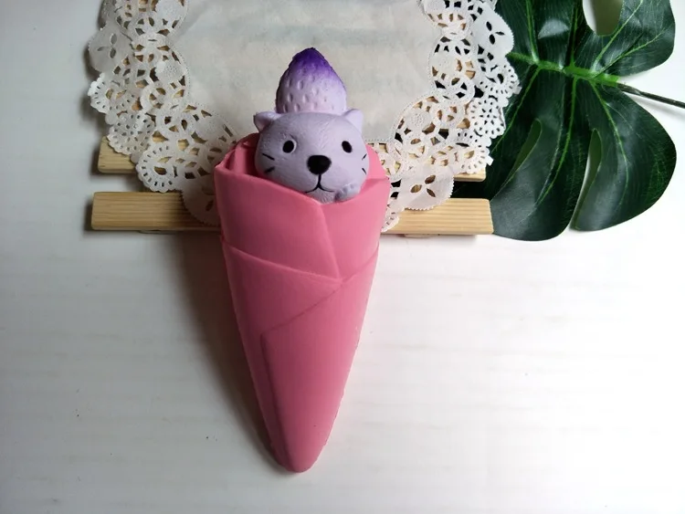 Pu пены памяти пенообразователь снижение давления игрушка пены памяти имитация продуктов Медведь Мороженое