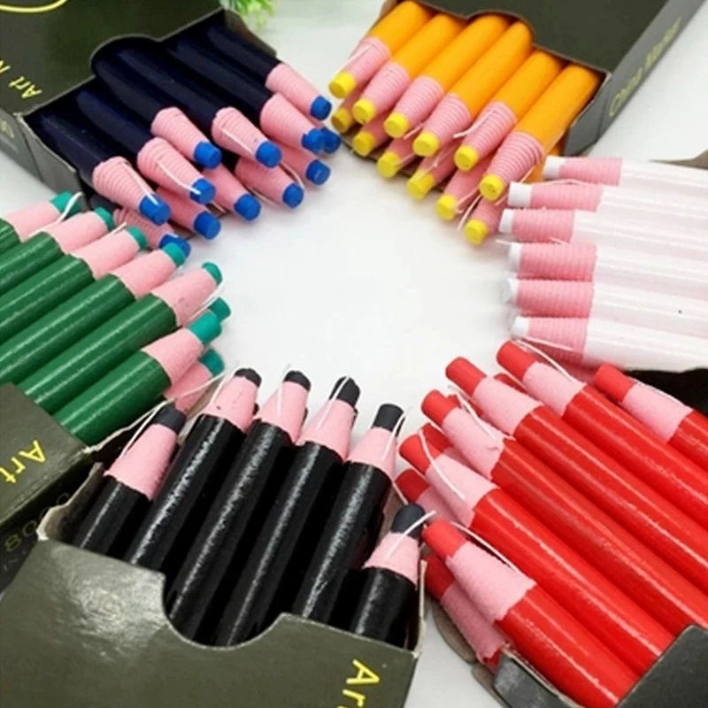 12 шт. маркерные ручки швейные инструменты Мел для шитья без вырезания для портной одежды карандаш швейные принадлежности тканевые карандаши Портной Мел