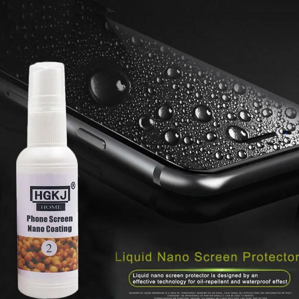 

for HGKJ-HOME-2-20ml Phone Screen Nano Coating Universal Protector Film Resistant 9H Hardness Screen Liquid Nano Scratch M8H8