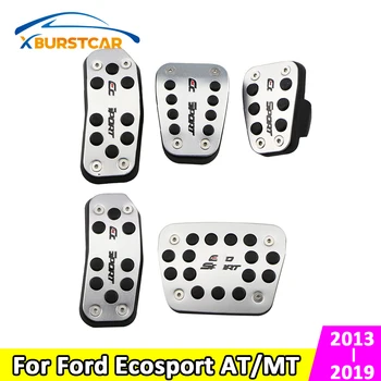 

Xburstcar Car Pedal Kit for Ford Ecosport 2013-2019 AT/MT Accessory Brake Accelerator Clutch Gas Fuel Pedal Plate Pad Cover
