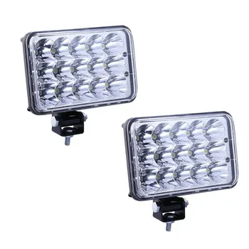 

1 Pair 15 LEDs Car Headlights Light Bulb Headlamp Replacement H4666/H4656