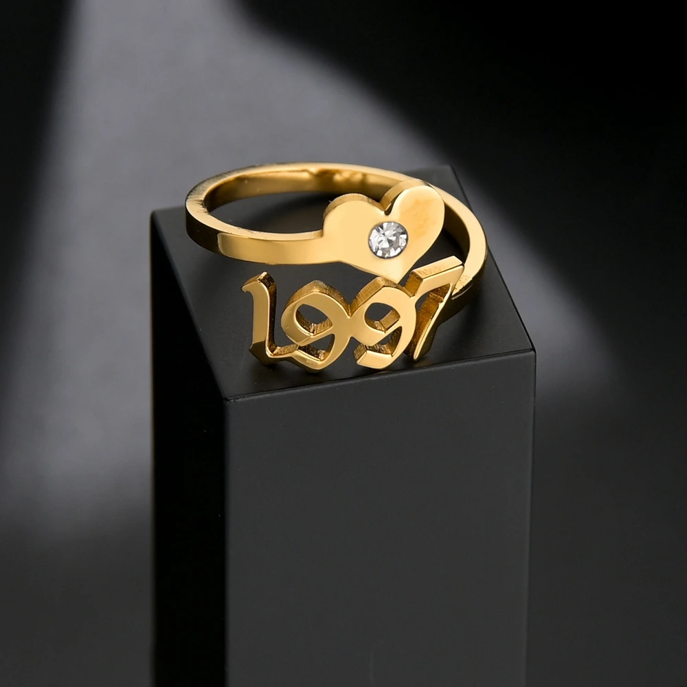 Atoztide Custom Double Name Rings Stainless Steel Adjustable Personlized Women Wedding Rings Unique Chrismas Jewelry Gifts - Image 4