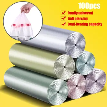 

100Pcs/5 Rolls House Kitchen Disposable Pet Waste Trash Can Leak-proof Rubbish Holder Pouch Garbage Bags
