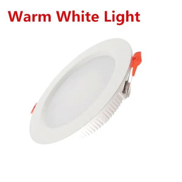 warm white A Светодиодный панельный светильник светодиодный потолочный светильник в комплекте AC85-265V встраиваемые панельные лампы для внутреннего освещения 3 Вт 5 Вт 7 Вт 10 Вт 12 Вт 15 Вт - Испускаемый цвет: warm white A