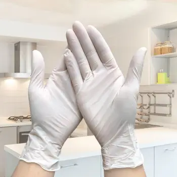 

100Pcs Universal Nitrile Latex Protective Disposable Gloves Working