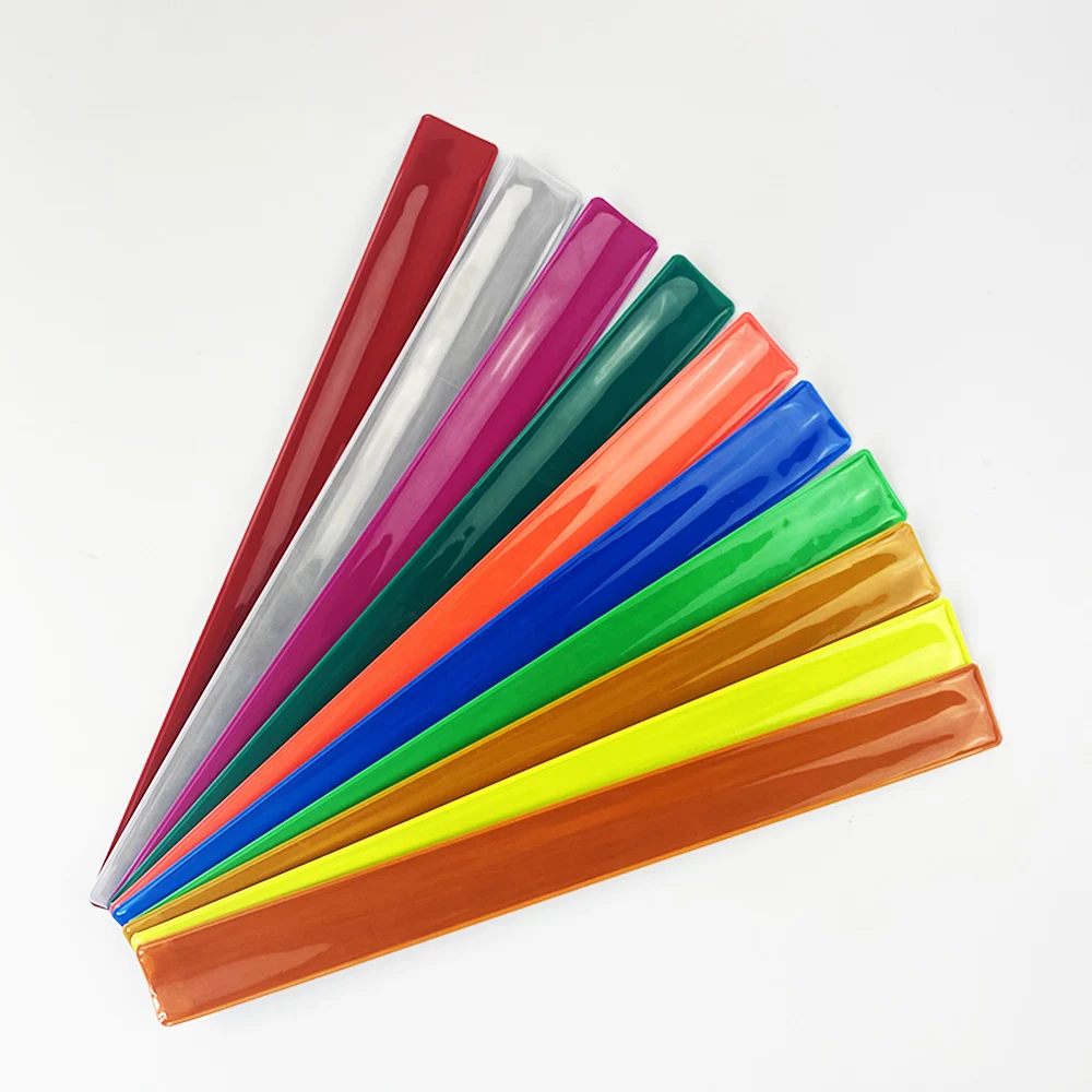 MEILITE-pulsera de luces para correr, muñequera reflectante de 30CM, brazalete para seguridad de conducción, visibilidad, 500