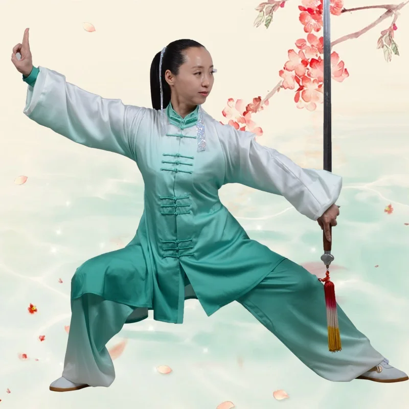 Tai Chi наряды ушу костюм для мужчин и женщин крыло Chun Одежда Кунг-фу наряд форма тайцзи костюм китайского воина TA1816