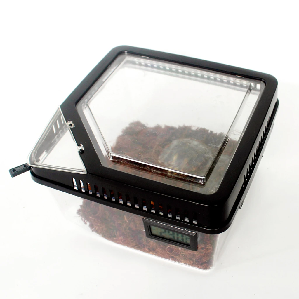 Reptile Snake Lizard Tarantula Frog Breeding Box Feeding Habitat Container Tank