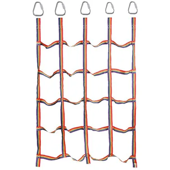 

Outdoor Rainbow Climbing Net Ribbon Network Climbing Accessories for Training Climbing Children's Athletics