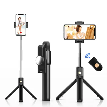 

3 in 1 Wireless Bluetooth Selfie Stick Foldable Mini Tripod Extendable Monopod With Remote Control Selfie Stick Photo Artifact