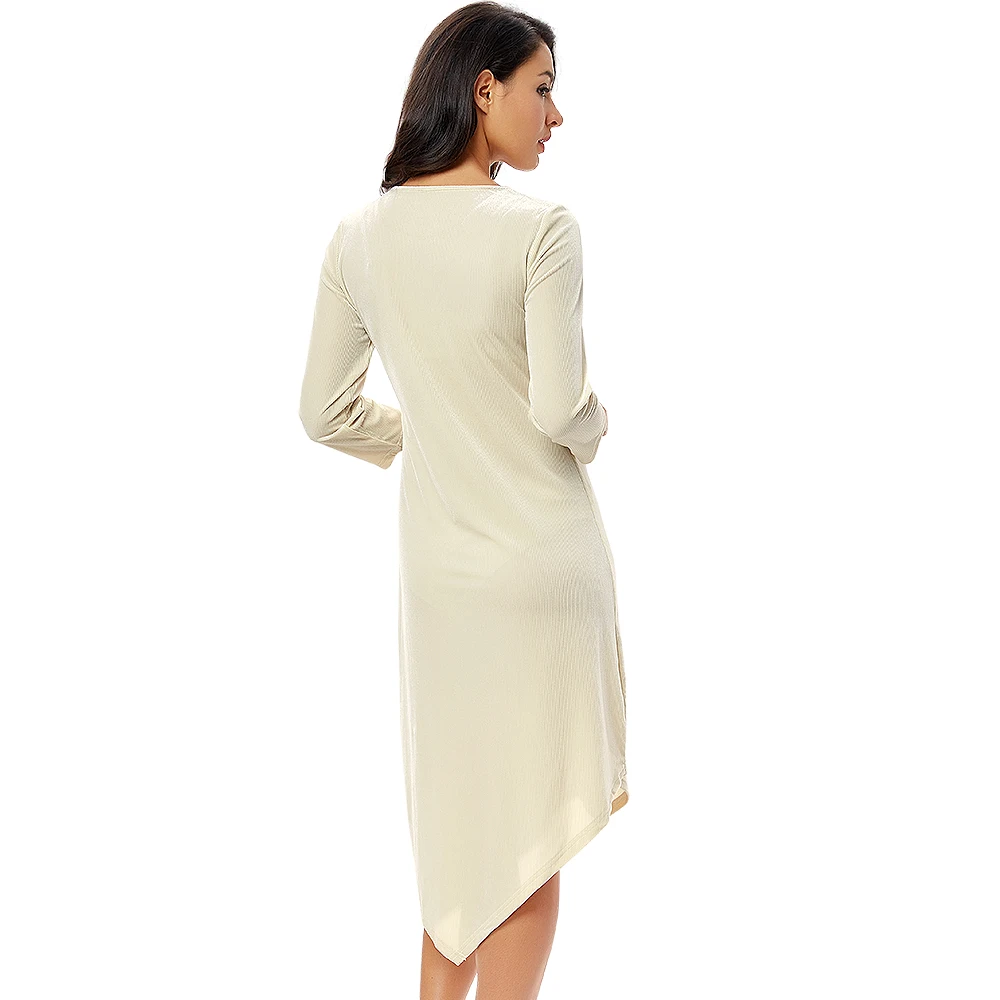 Wome's Fashion Clothing Dresses Irregular Winter Vintage Velvet Ladies Christmas Evening Party Shining Shift Elegant Dress H319