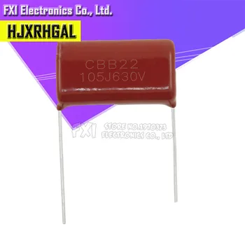 

10PCS 630V105J 630V 1UF Pitch 20mm 105 1000NF CBB Polypropylene film capacitor new