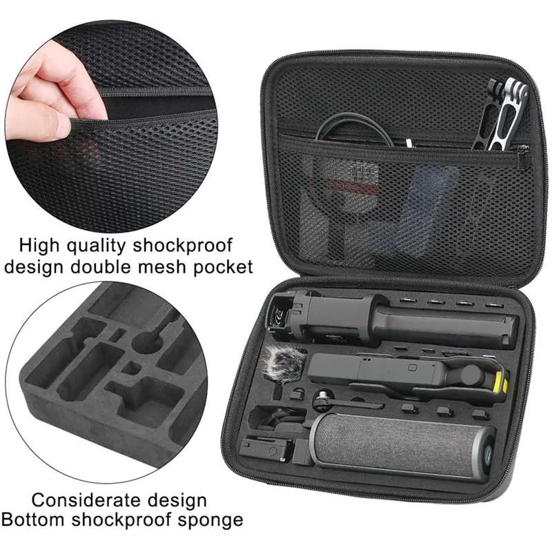 Medium Osmo Pocket Portable Surface-Waterproof Carrying Case Accessories Protective Travel Bag Compatible with DJI Osmo Pocket