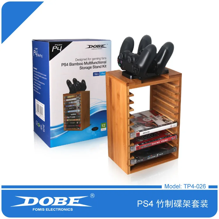 

PS4/Slim/Pro/XboxOne S/Bamboo Game CD Box Dish Rack Game CD Storage Rack