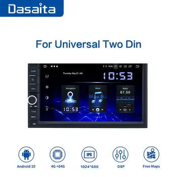 

Android 10.0 Universal Car 2 Din Radio 7" IPS Screen GPS Navigation for Nissan Toyota TDA7850 DSP Bluetooth 5.0 MAX10
